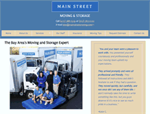 Tablet Screenshot of mainstreetmoving.com